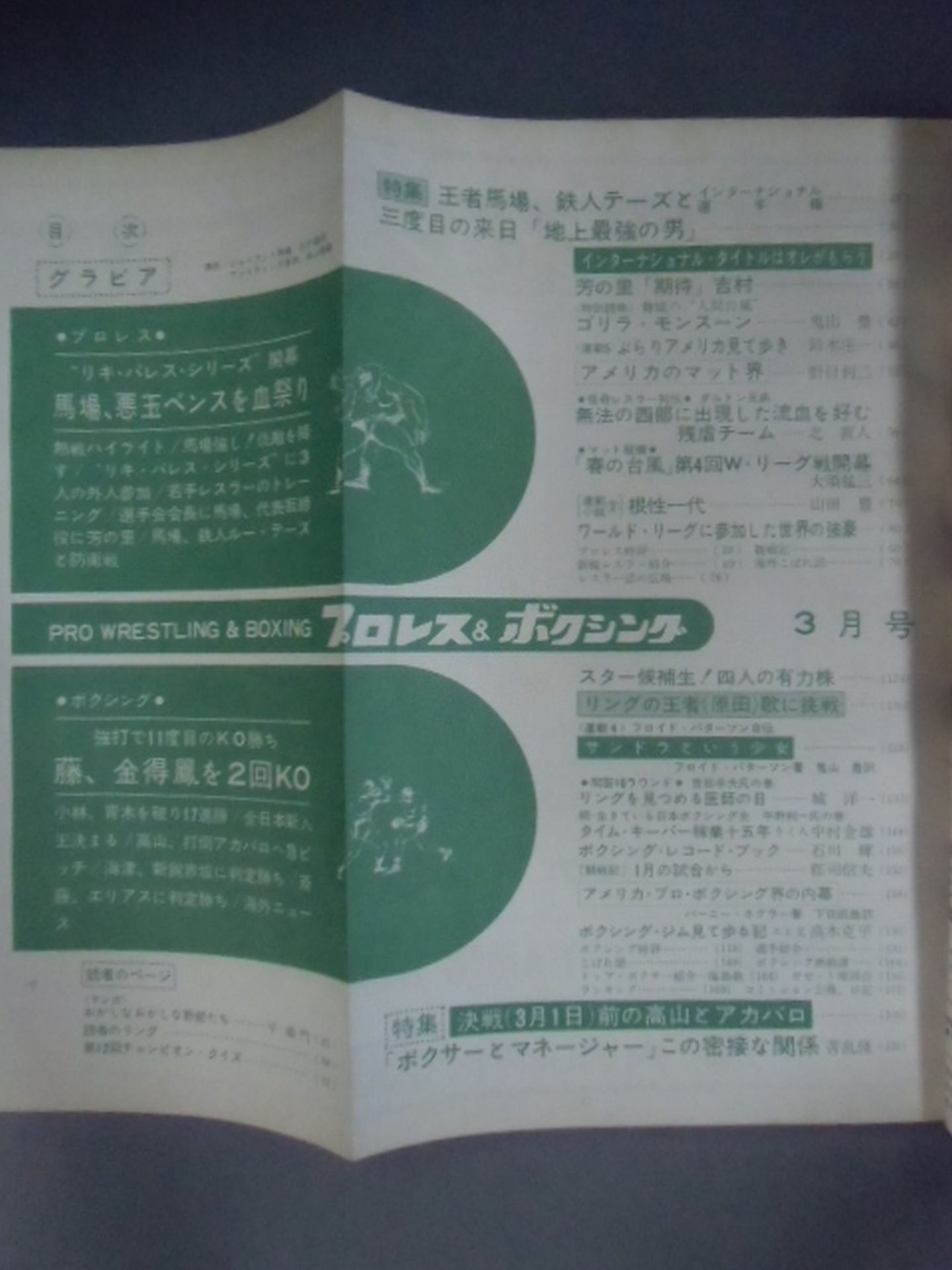 プロレス&ボクシング 1966年03月号