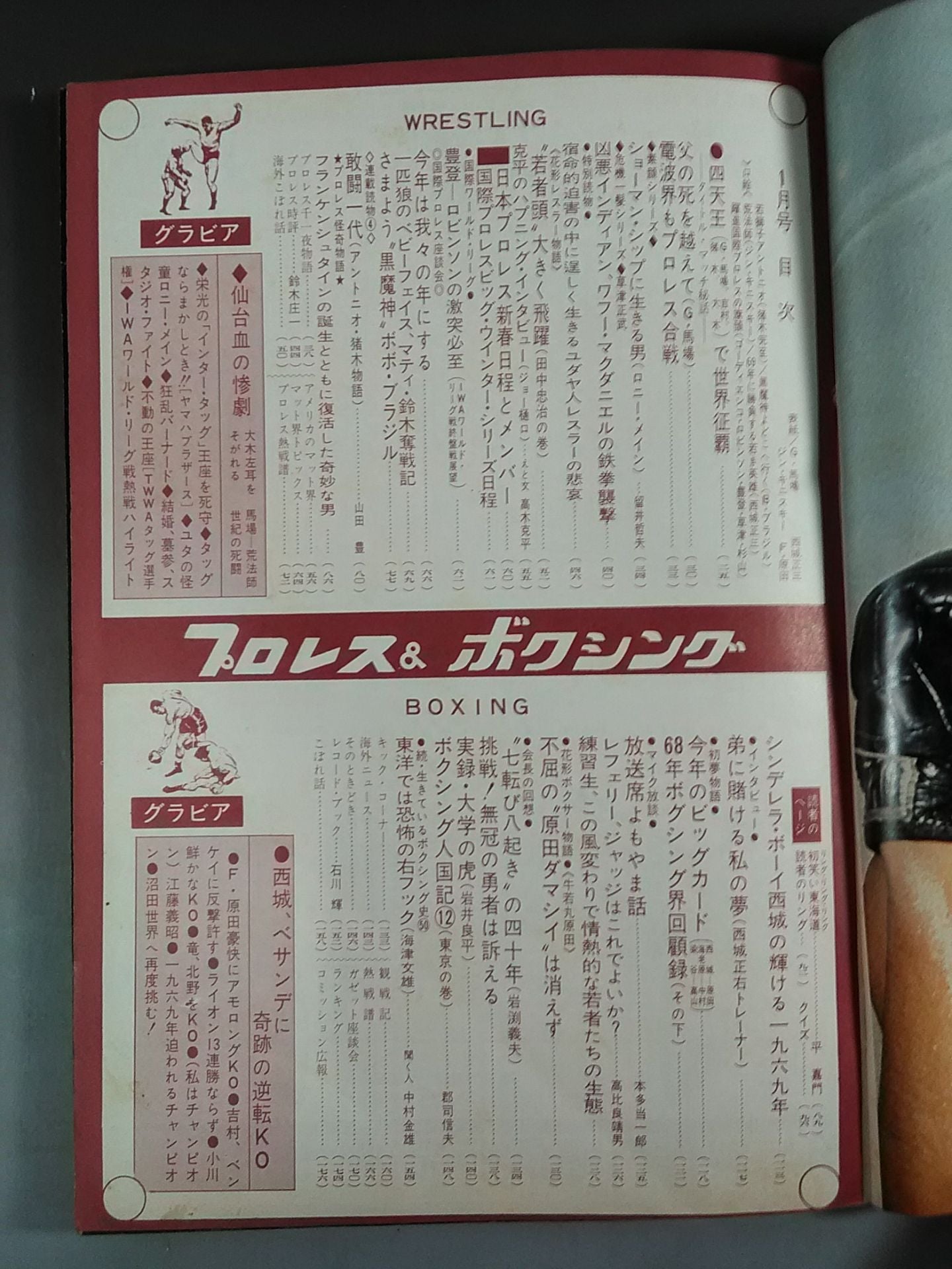 Pro Wrestling  & Boxing 1969.01