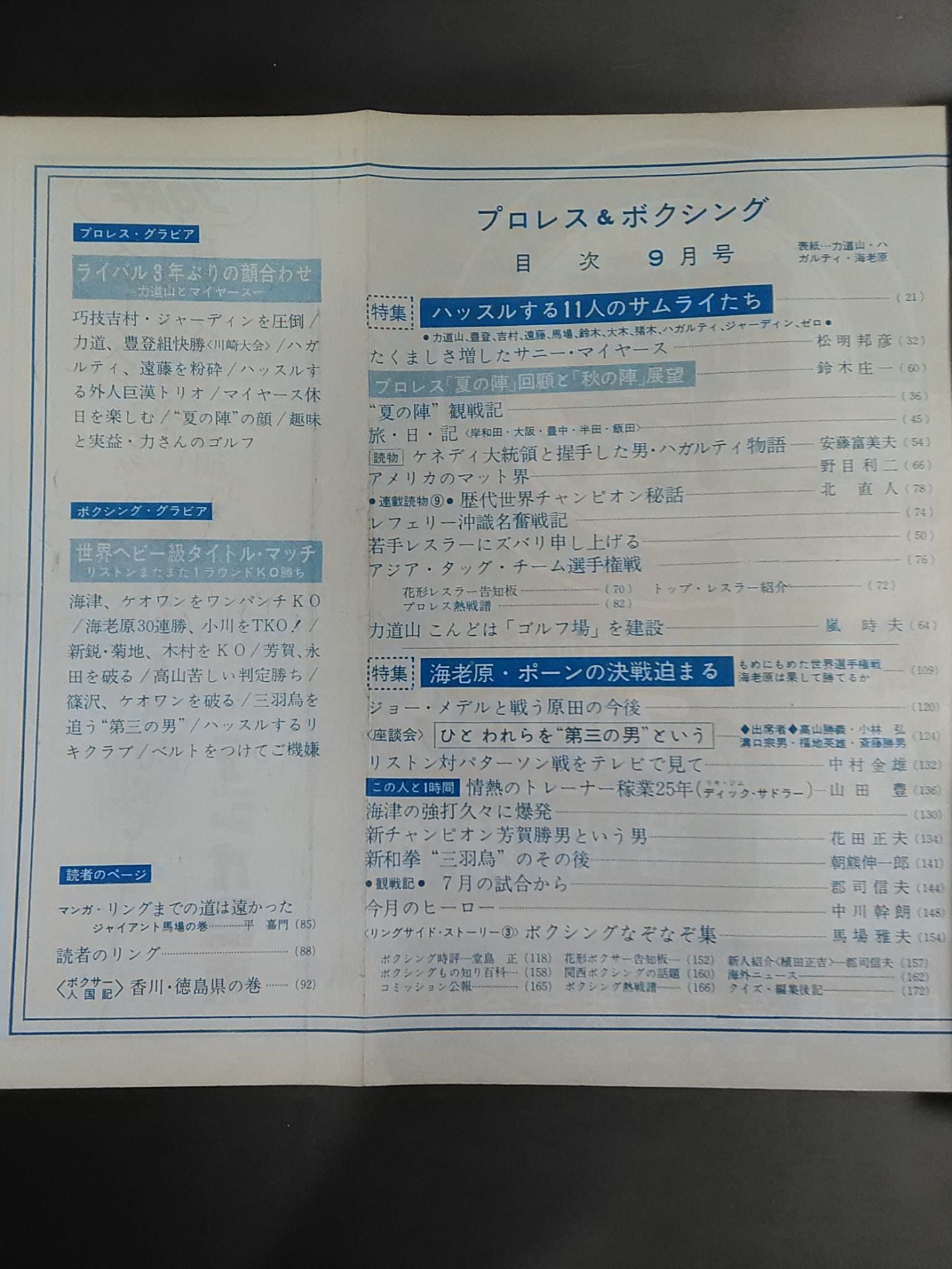 Pro Wrestling  & Boxing 1963-09