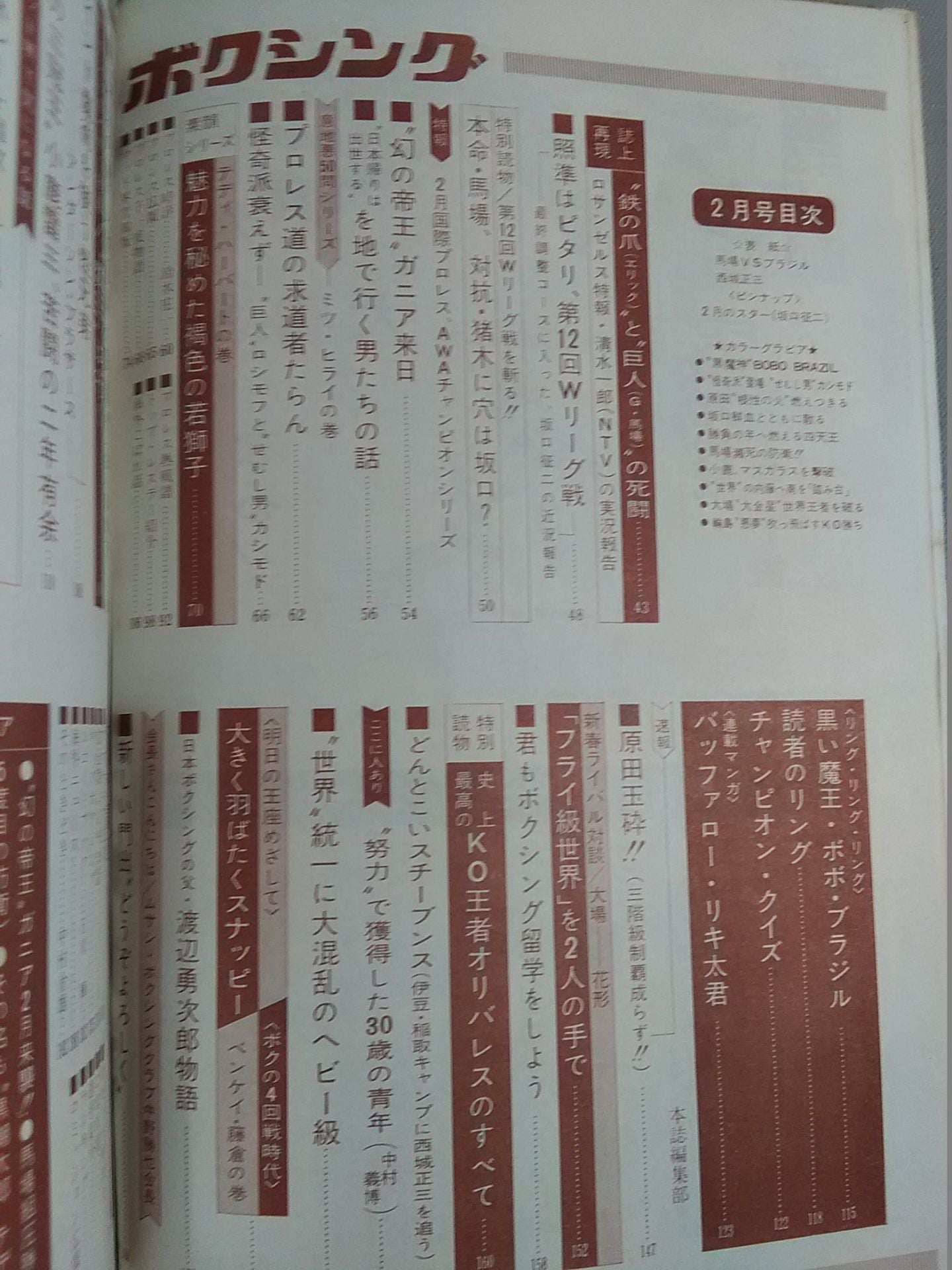 プロレス&ボクシング 1970年2月号
