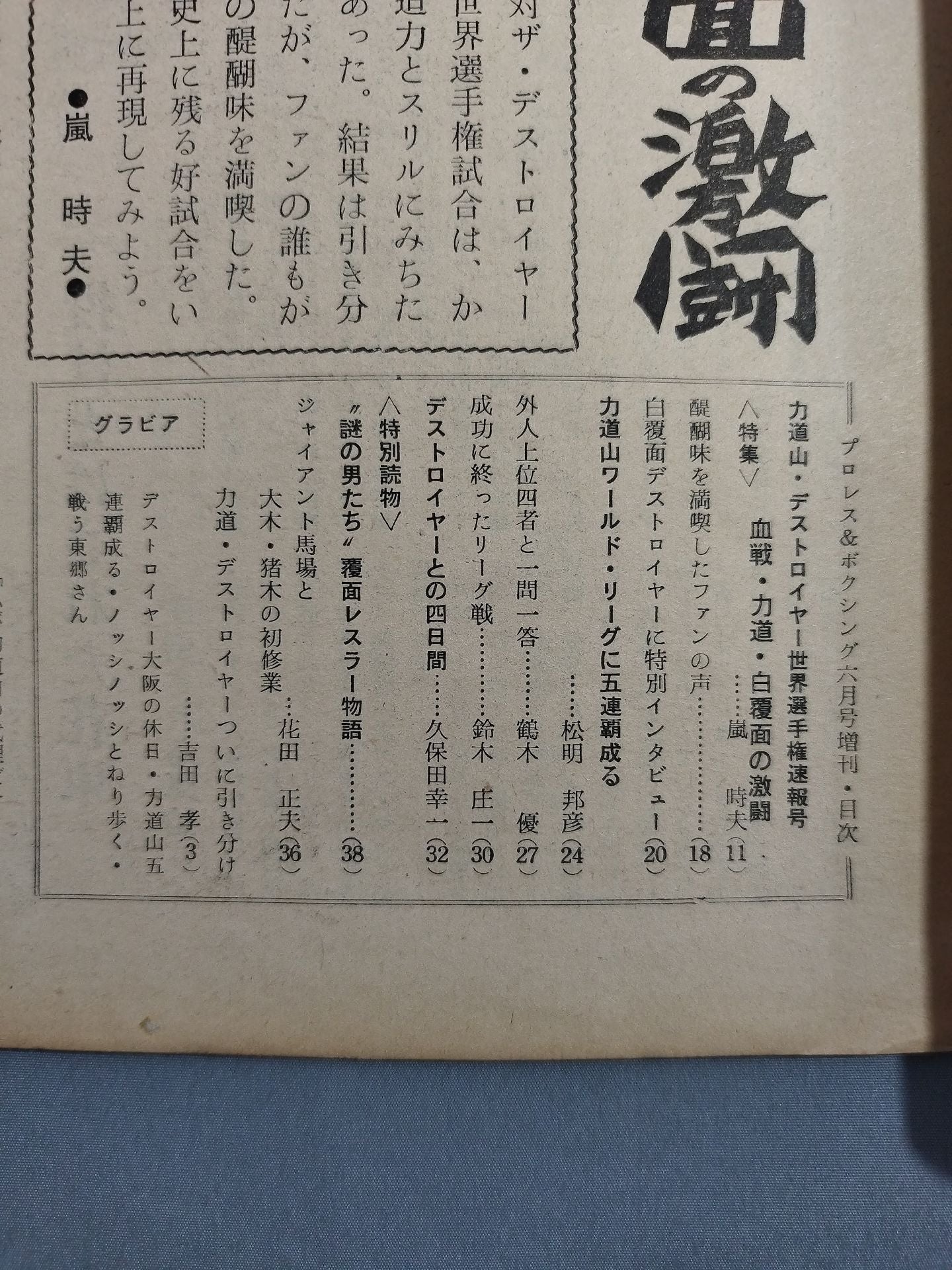 プロレス＆ボクシング 1963年6月号増刊