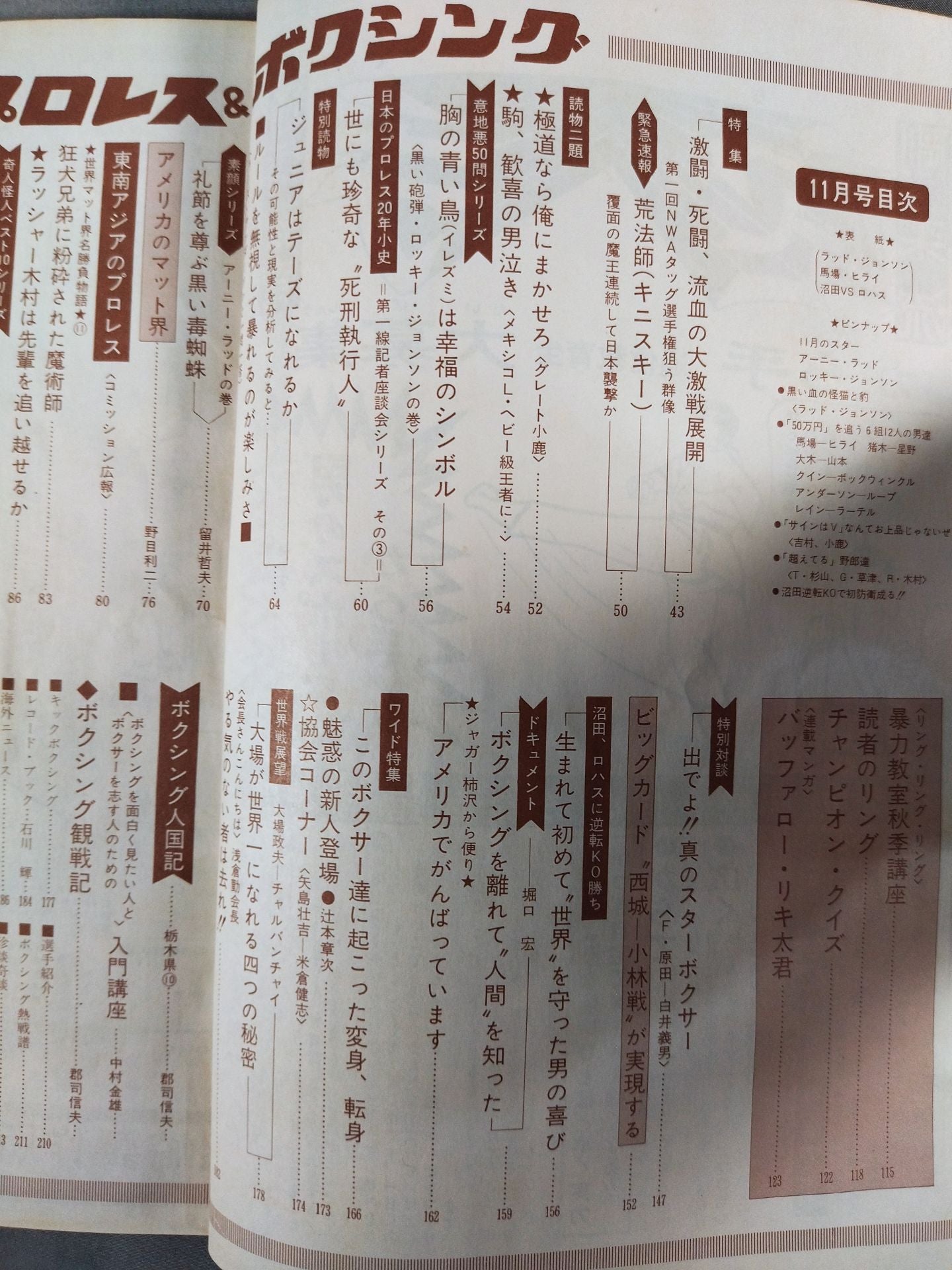 プロレス&ボクシング 1970年11月号