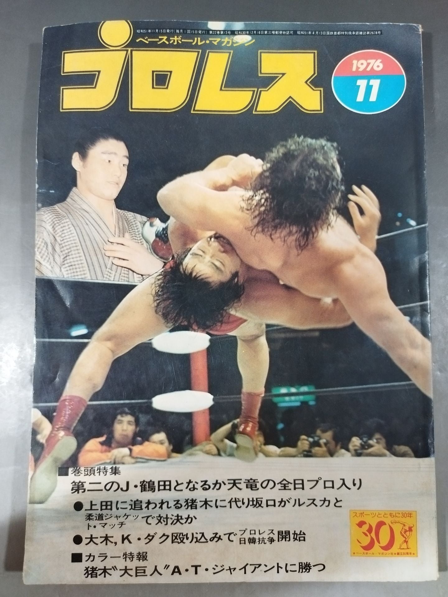 Pro Wrestling  Monthly November 1976