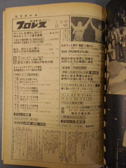 Pro Wrestling  Monthly 1978-07