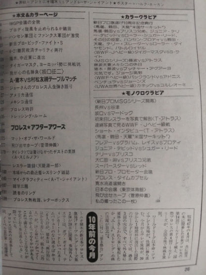 Pro Wrestling  Monthly, April 1982