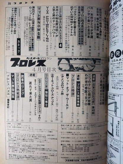 Pro Wrestling  Monthly, April 1978