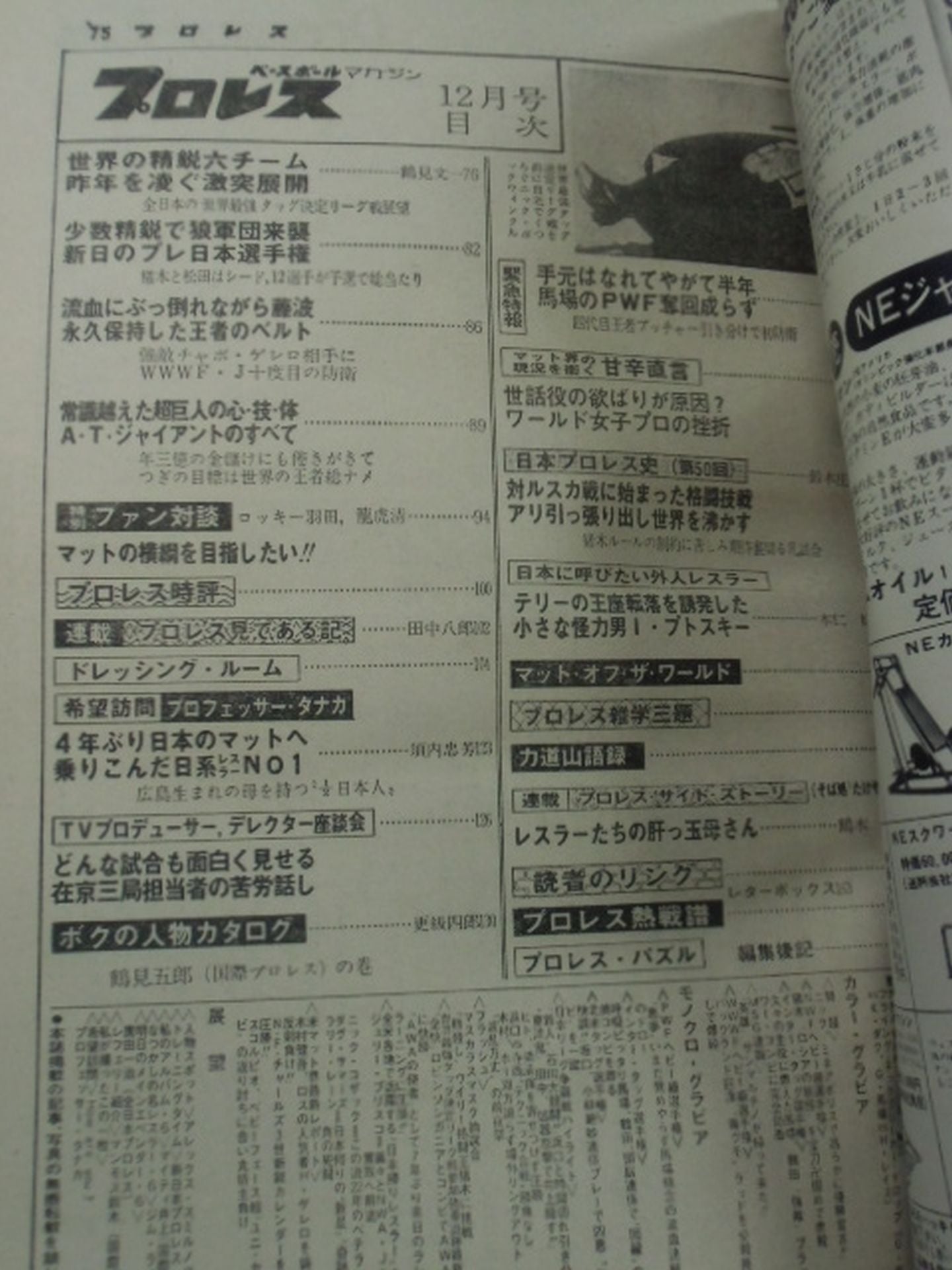 月刊プロレス 1978年12月号