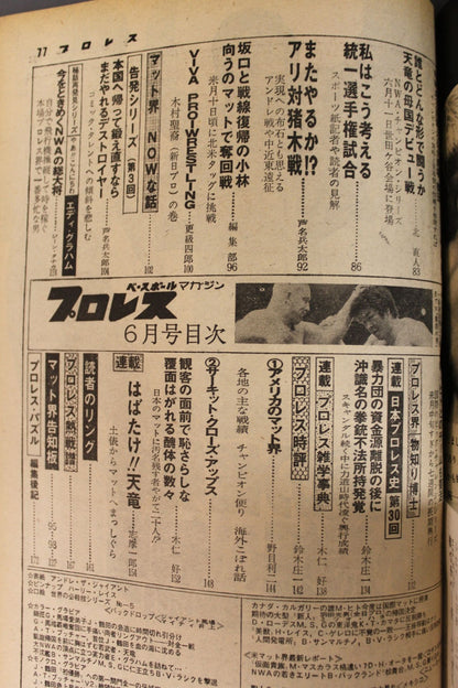 月刊プロレス 1977年6月号