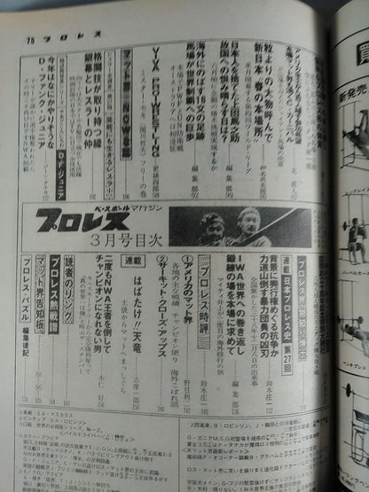Pro Wrestling  Monthly, March 1977