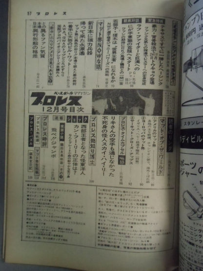 Pro Wrestling  Monthly, December 1973