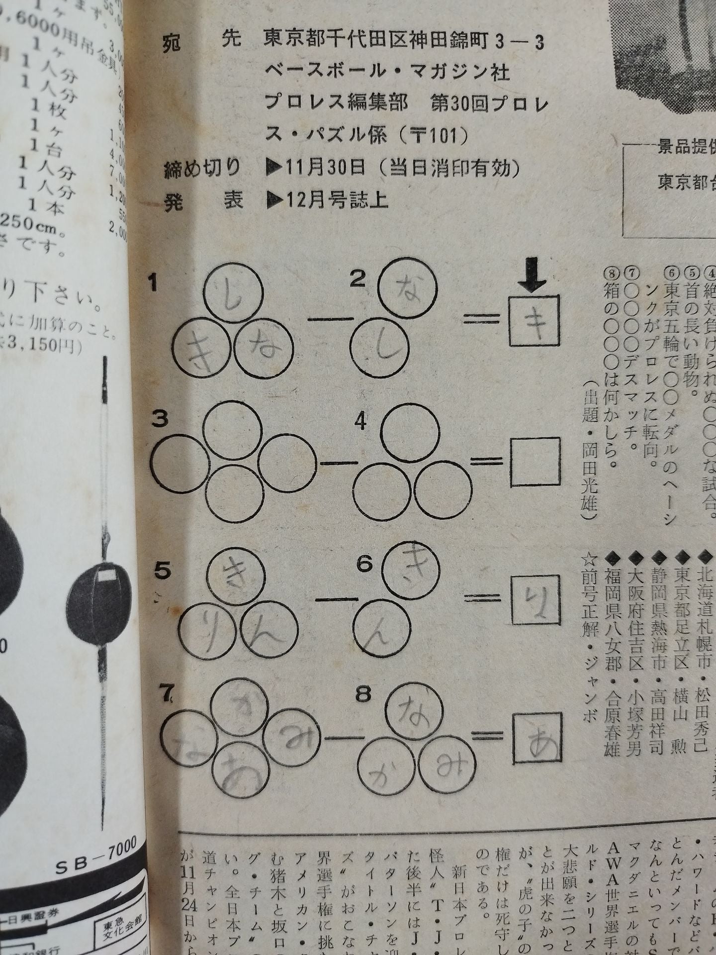Pro Wrestling  Monthly, December 1973