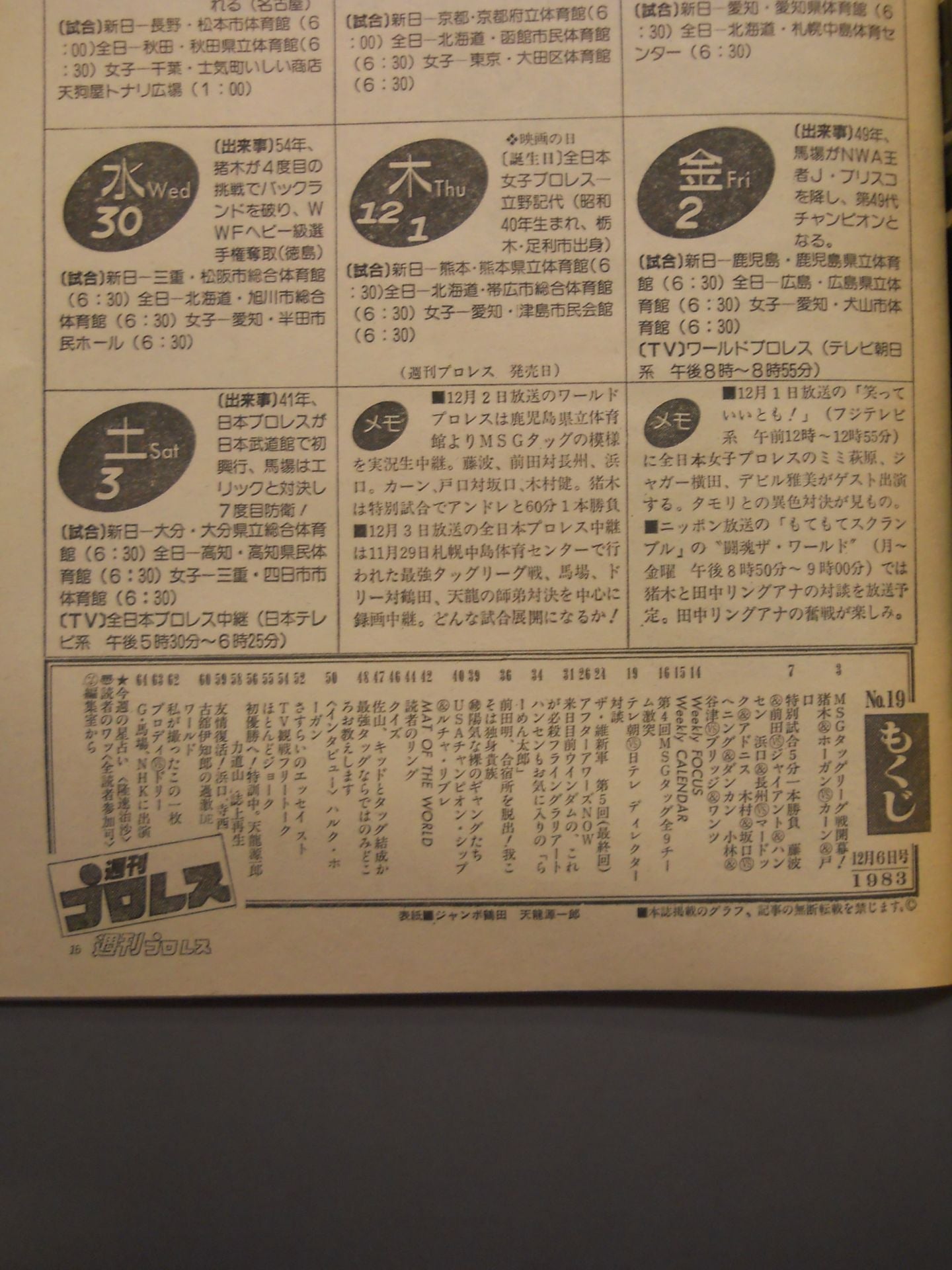 週刊プロレス19