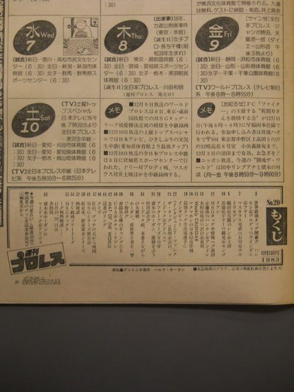 週刊プロレス20