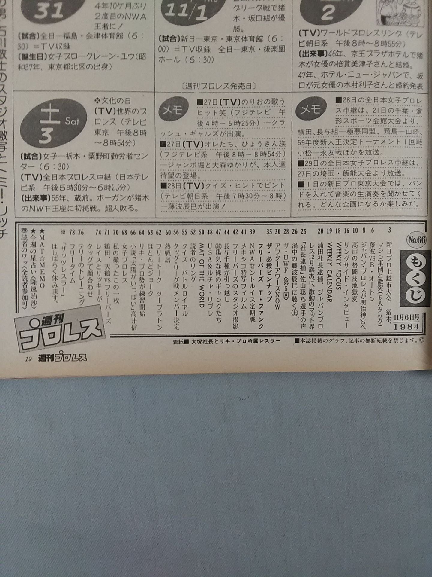 週刊プロレス66