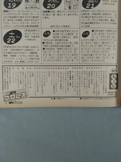 週刊プロレス73