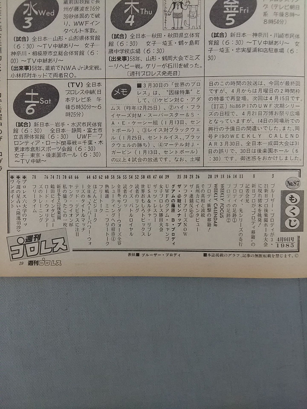 Weekly Pro Wrestling 87
