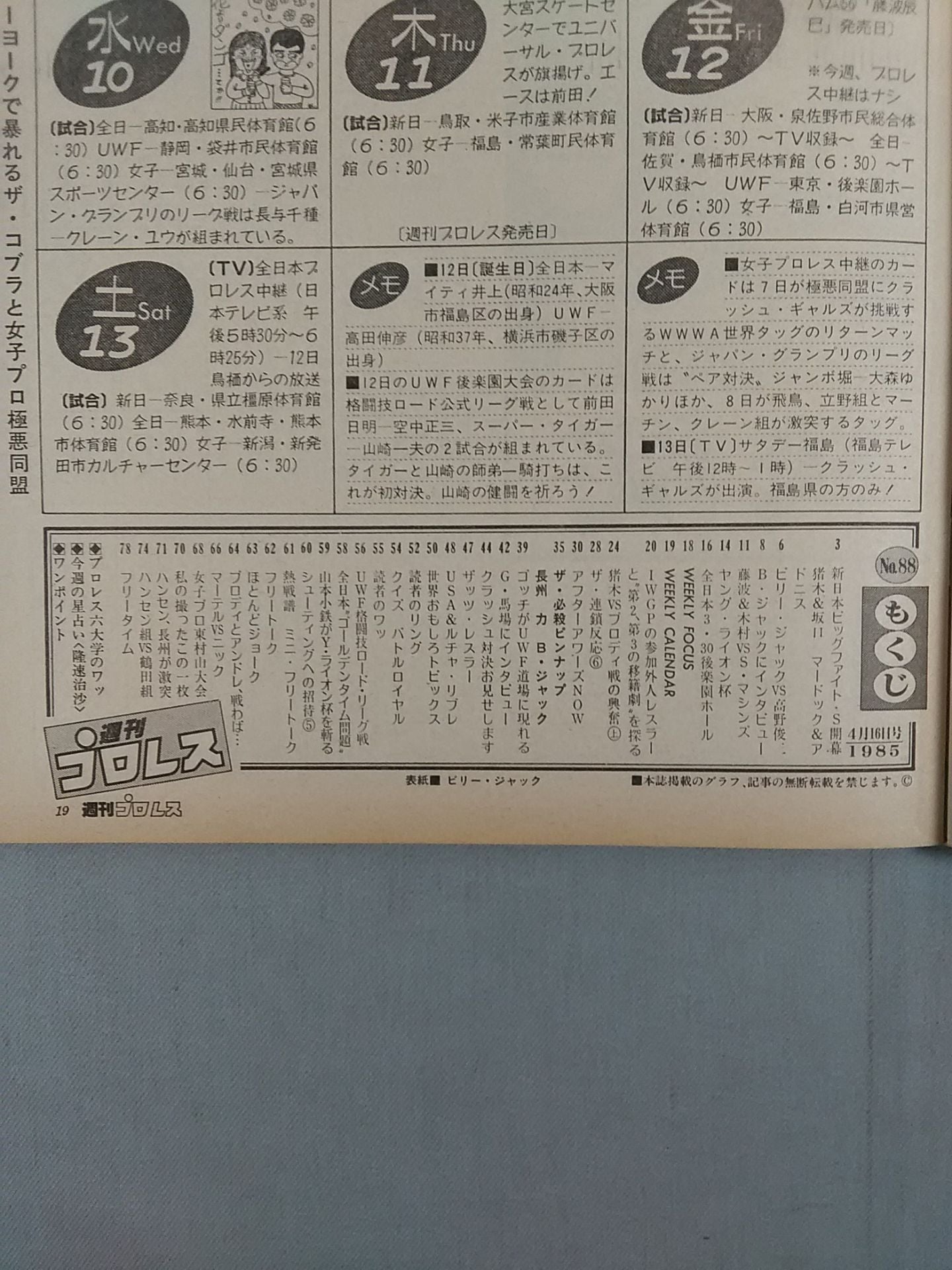 Weekly Pro Wrestling 88