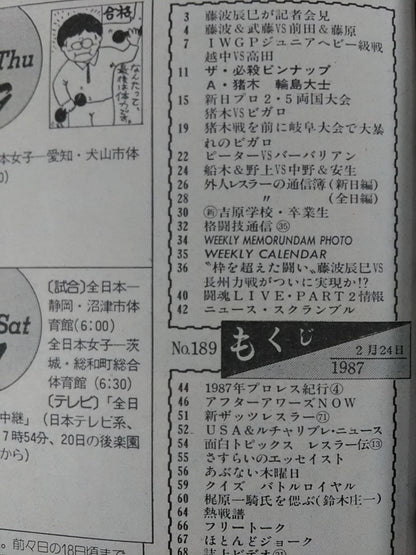 週刊プロレス189