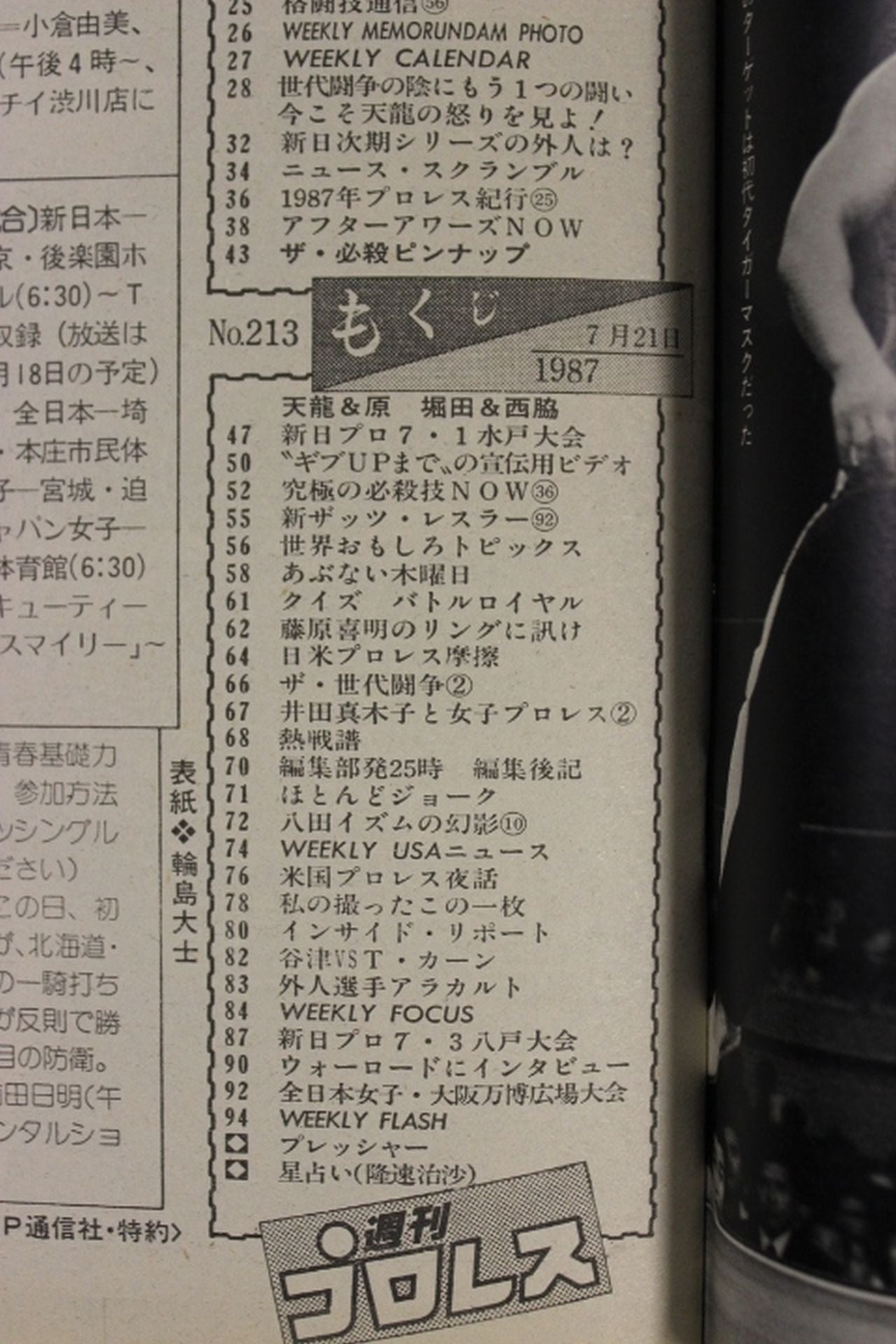 週刊プロレス213