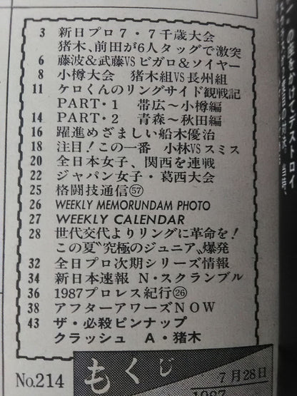 週刊プロレス214