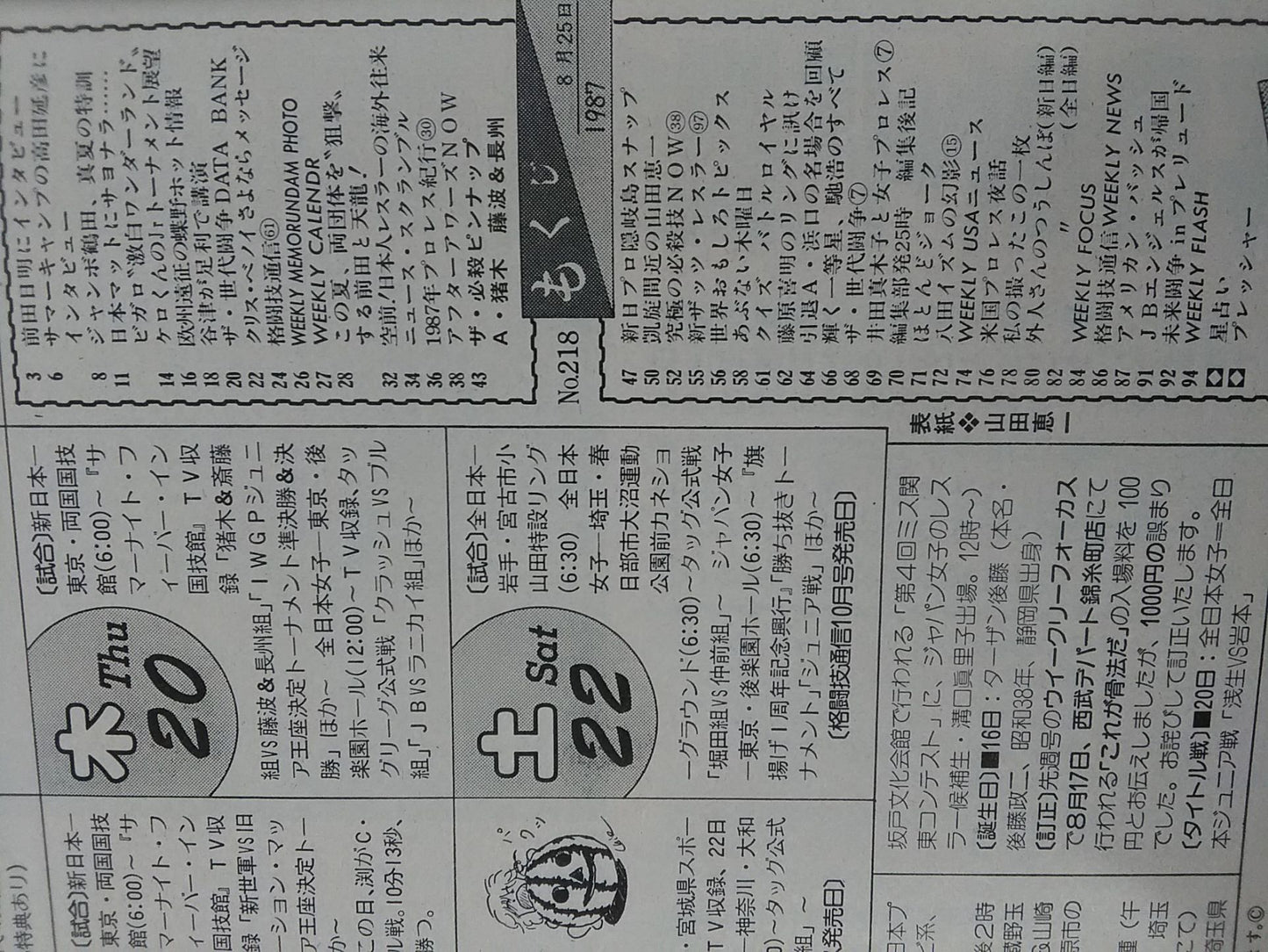 週刊プロレス218