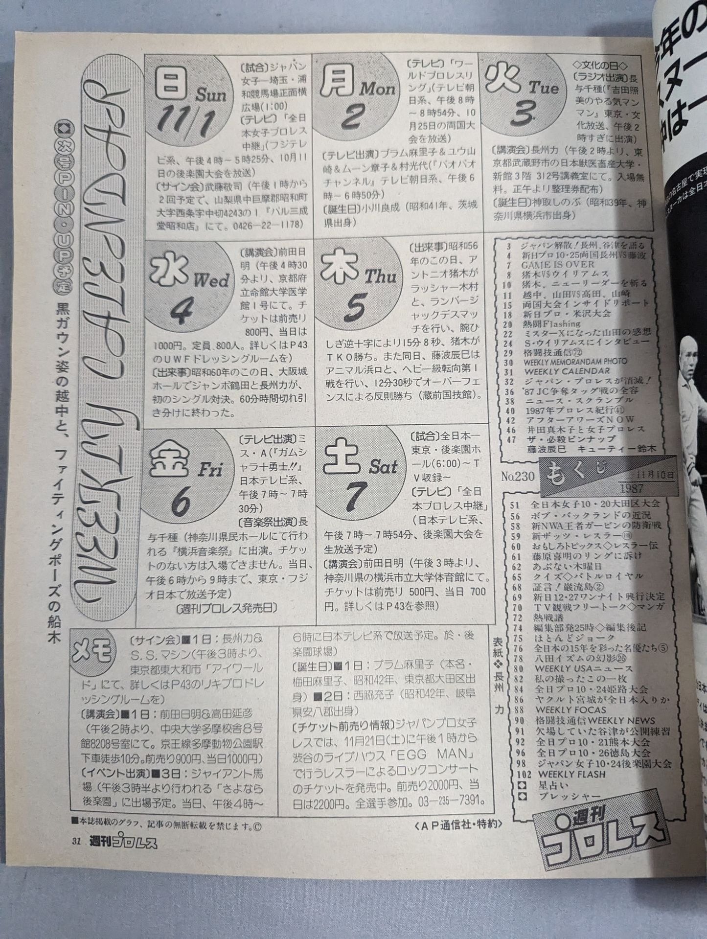 週刊プロレス230