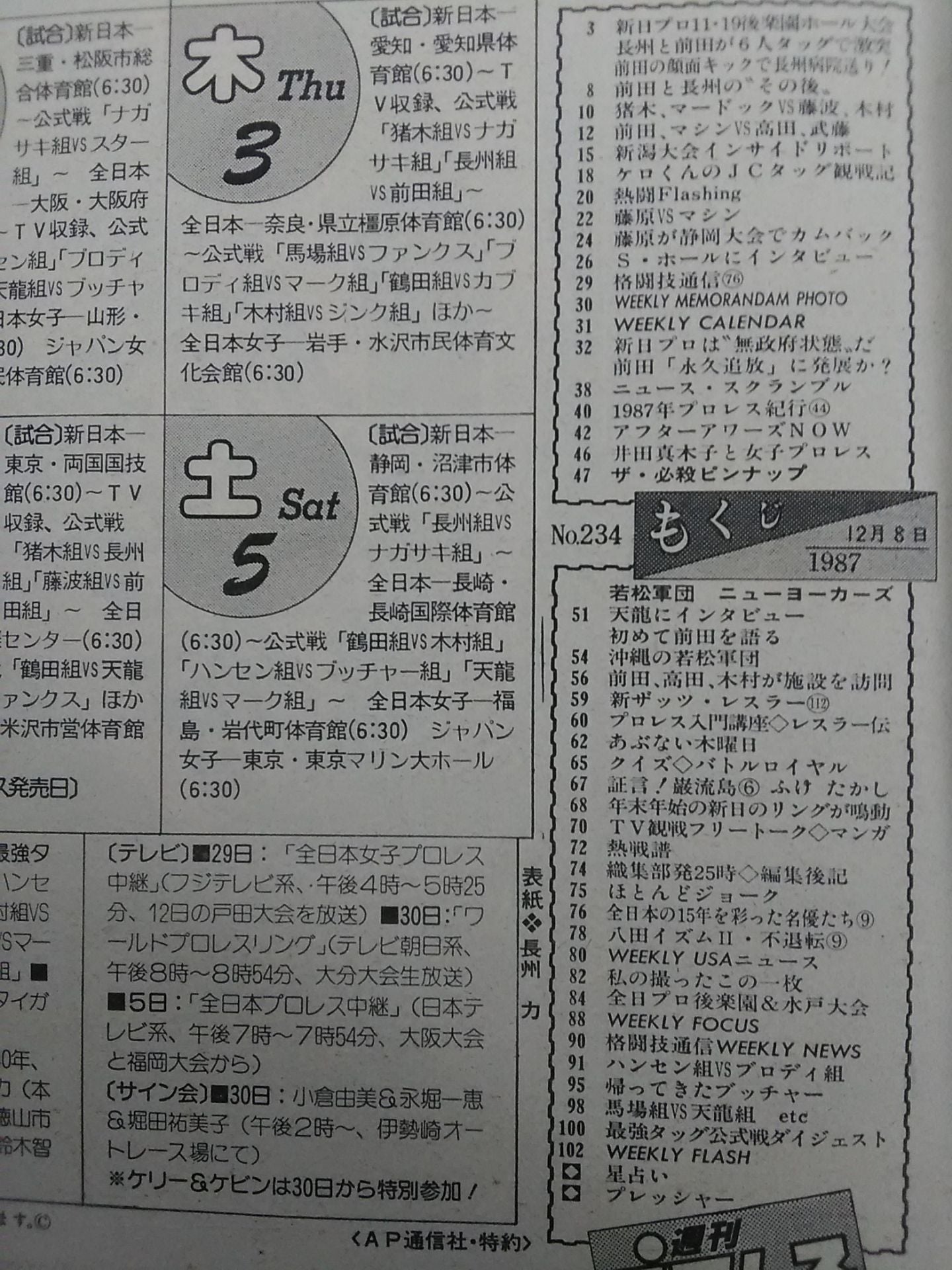 週刊プロレス234