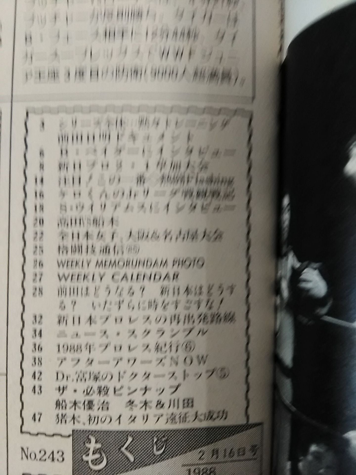 週刊プロレス243
