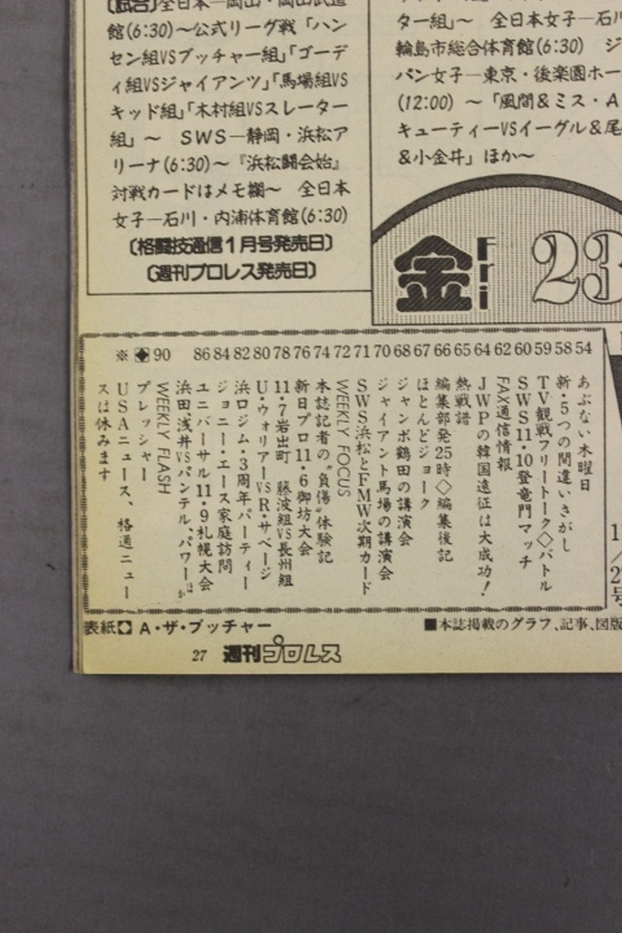 週刊プロレス408