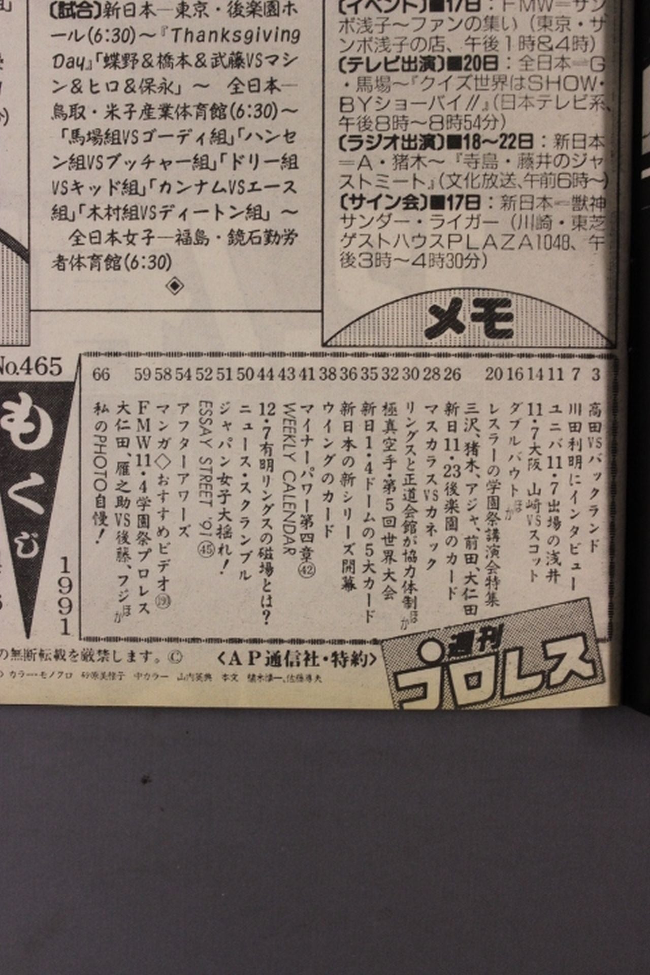 Weekly Pro Wrestling 465