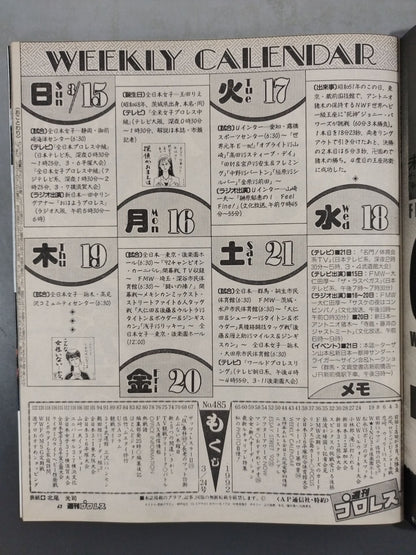 週刊プロレス485