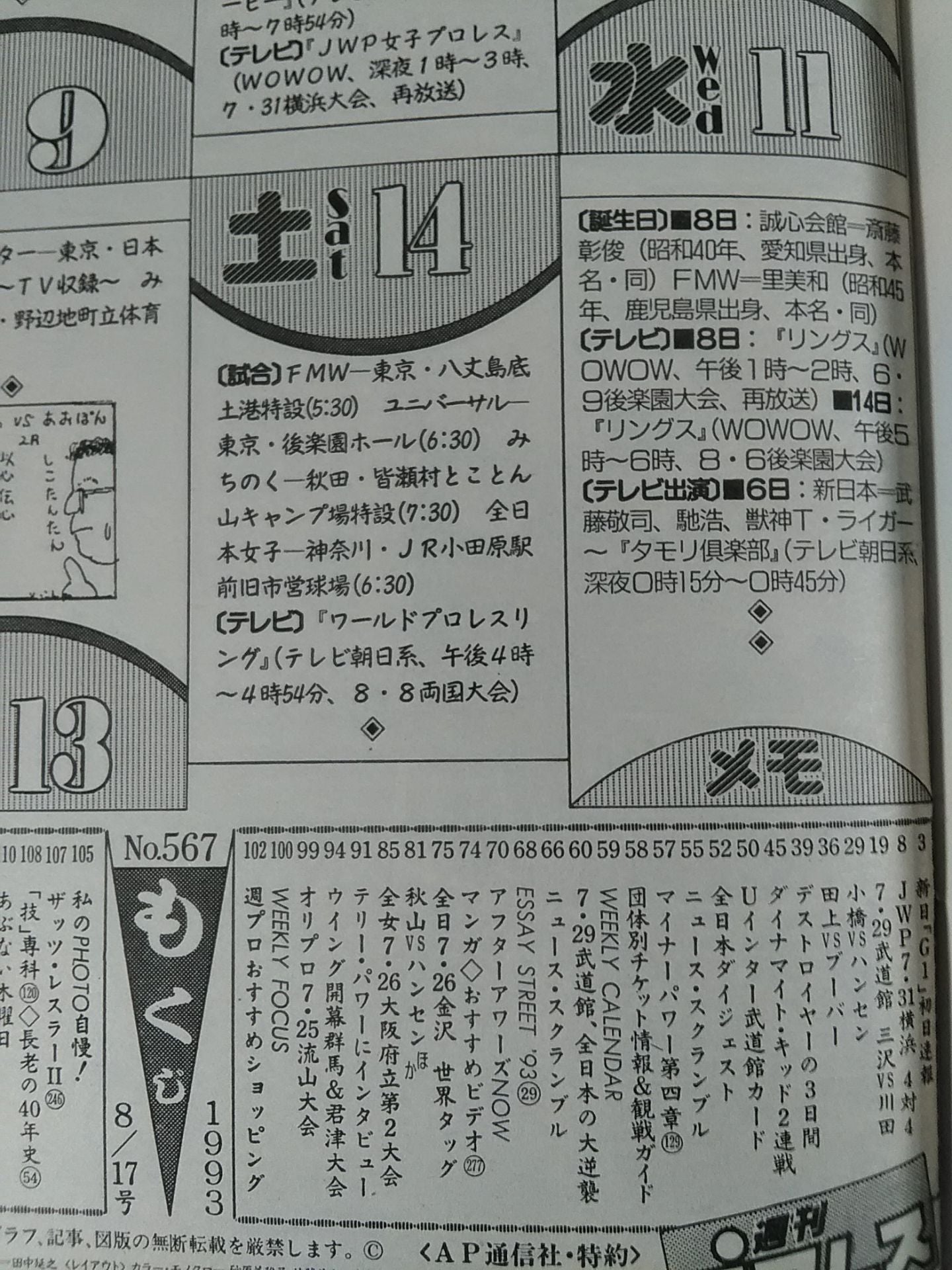 Weekly Pro Wrestling  567