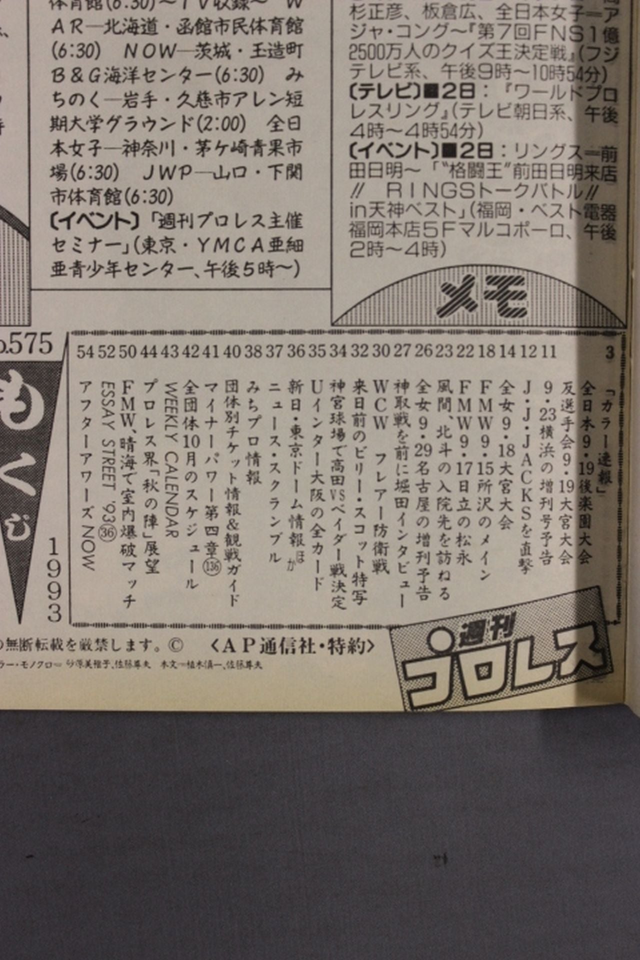 Weekly Pro Wrestling  575