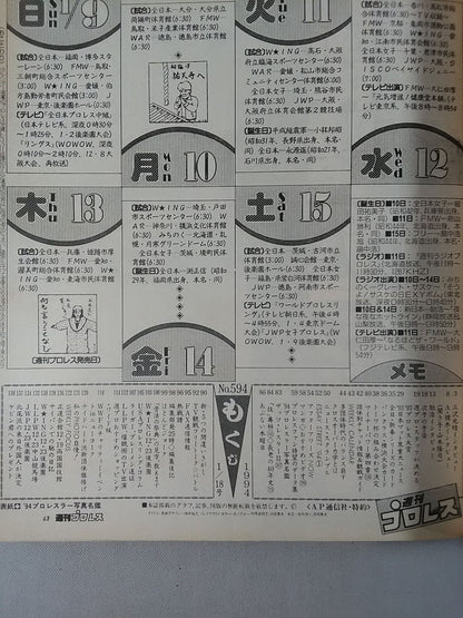 週刊プロレス594