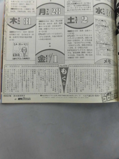 週刊プロレス606