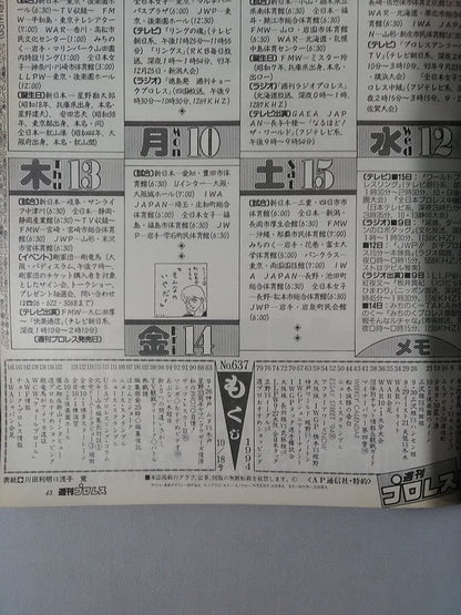 週刊プロレス637