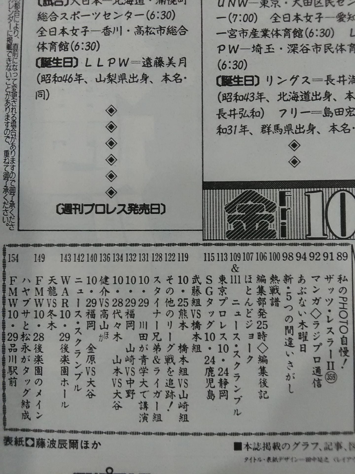 週刊プロレス702