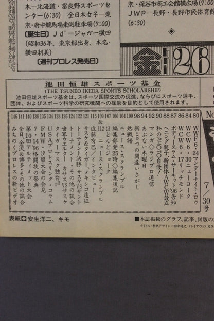 Weekly Pro Wrestling 744