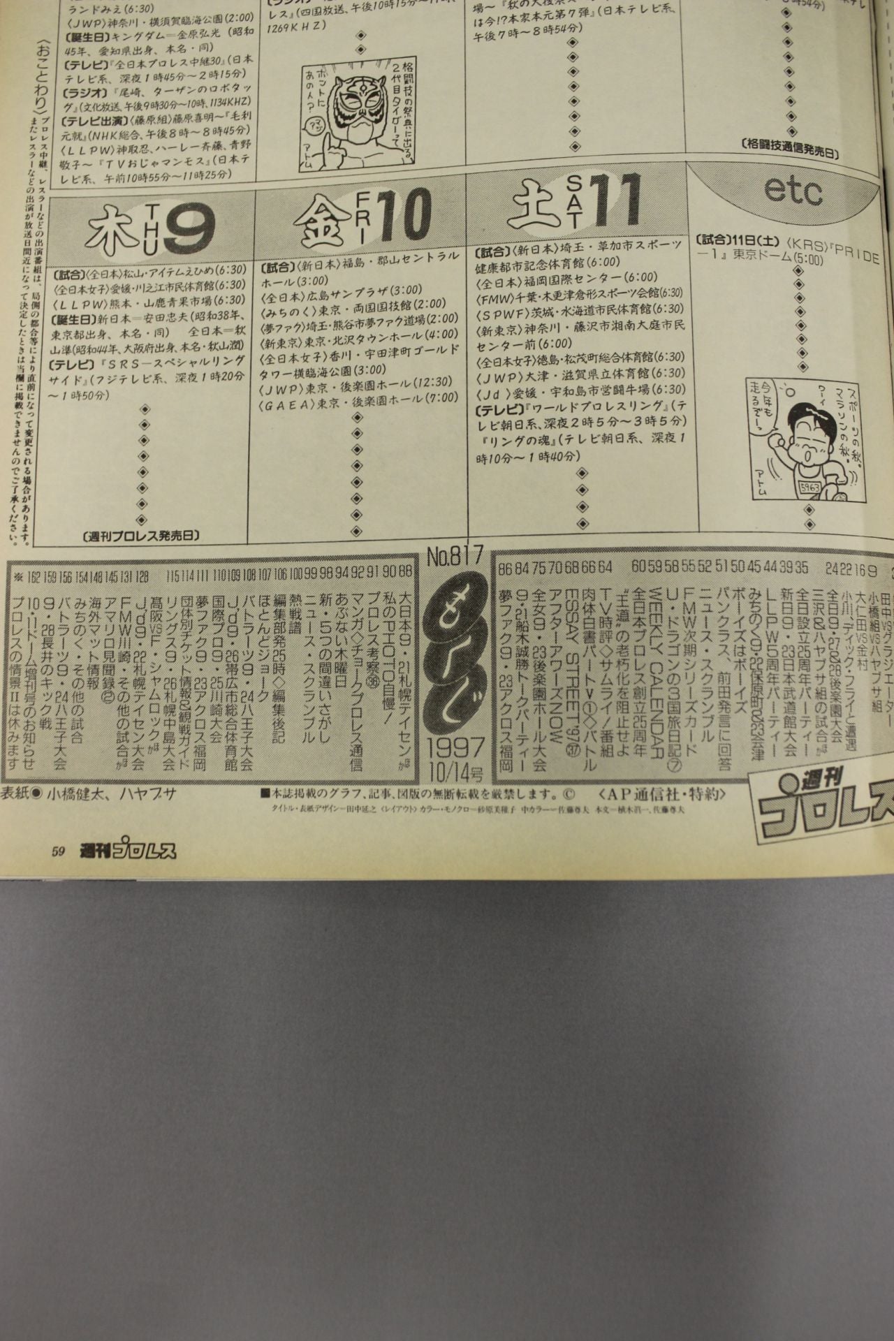 週刊プロレス817
