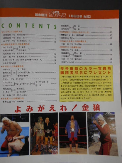 週刊プロレス833