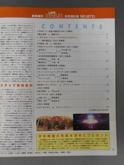 Weekly Pro Wrestling 870