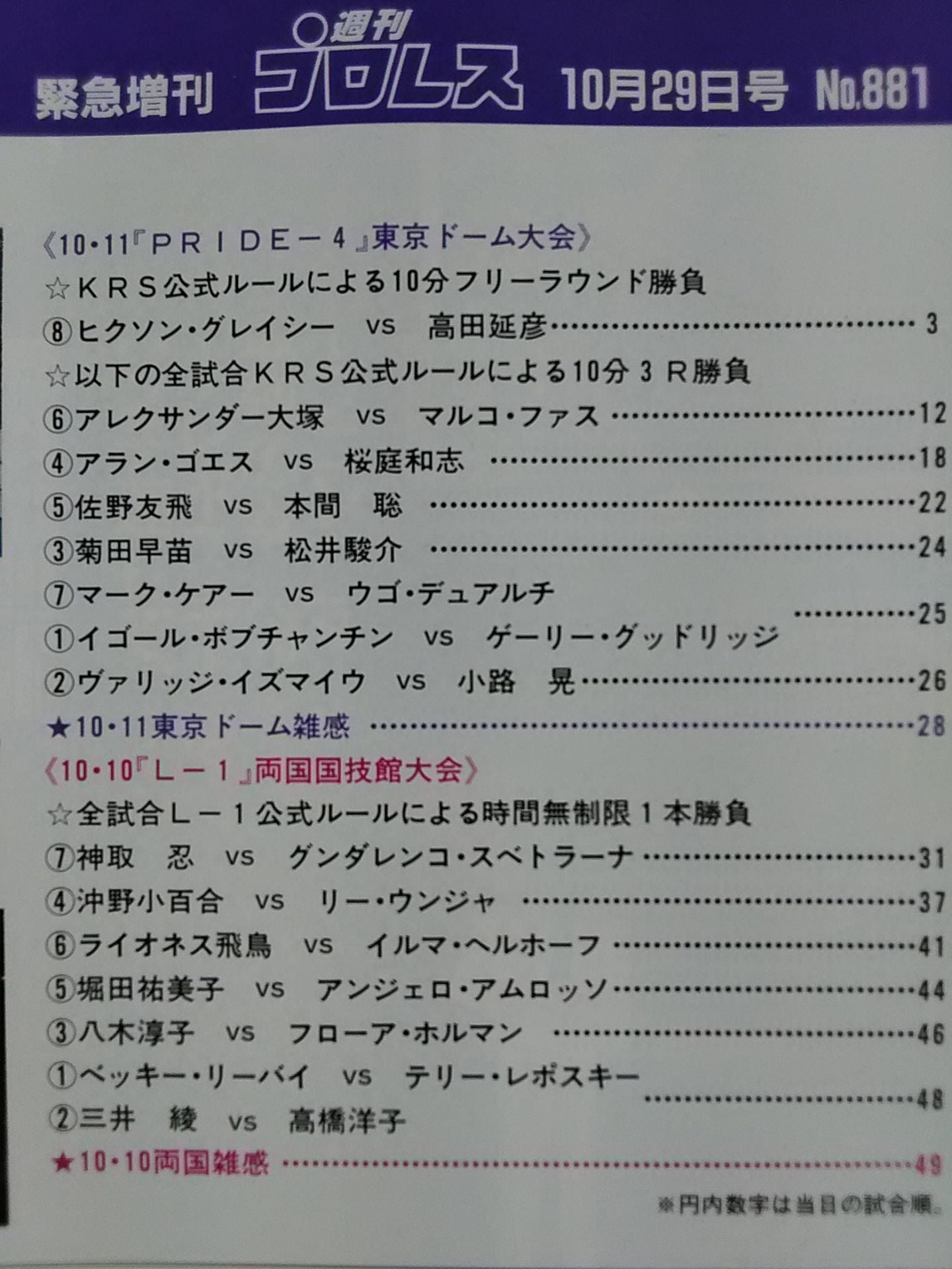 週刊プロレス881