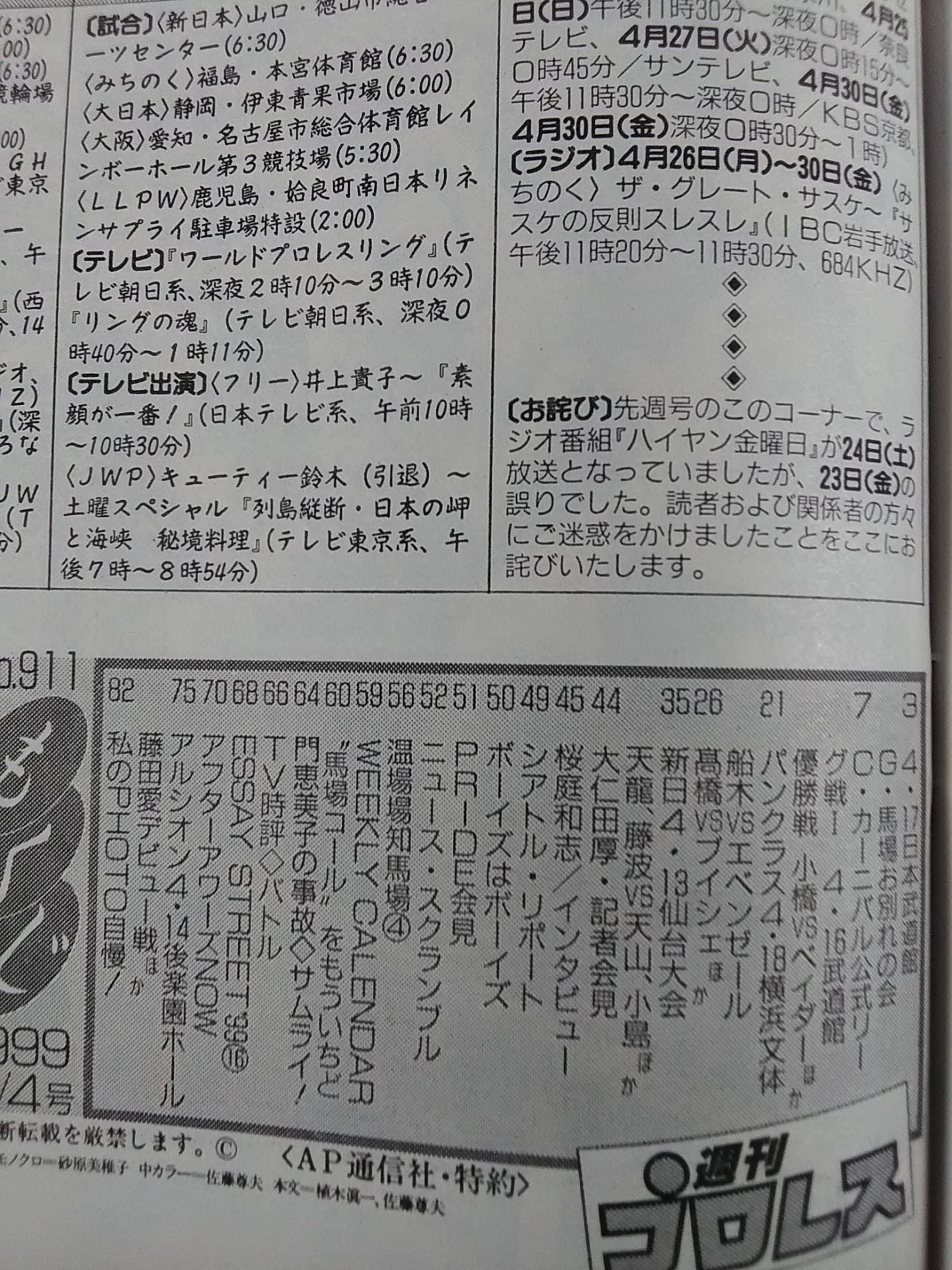 Weekly Pro Wrestling 911