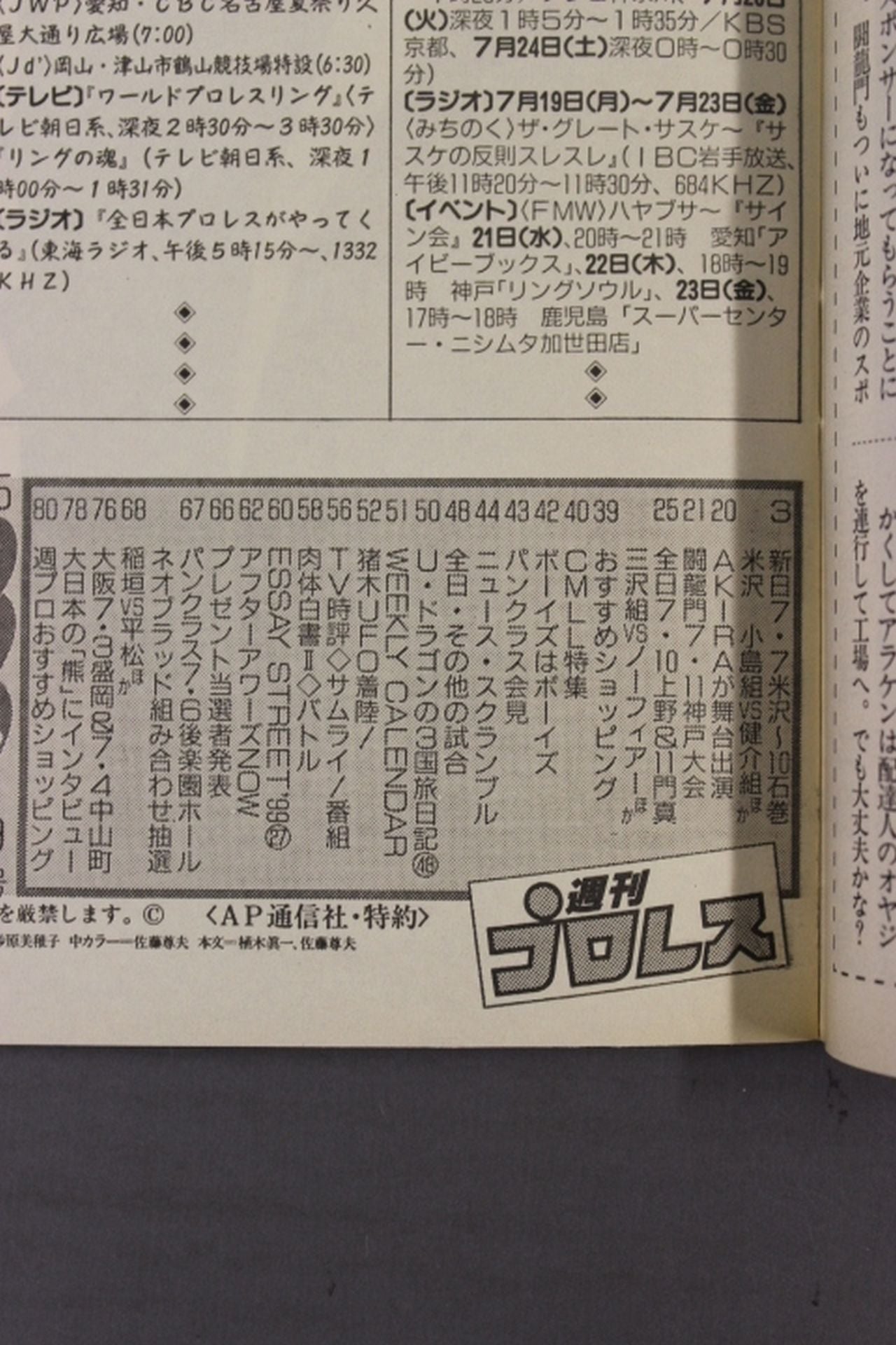 週刊プロレス925