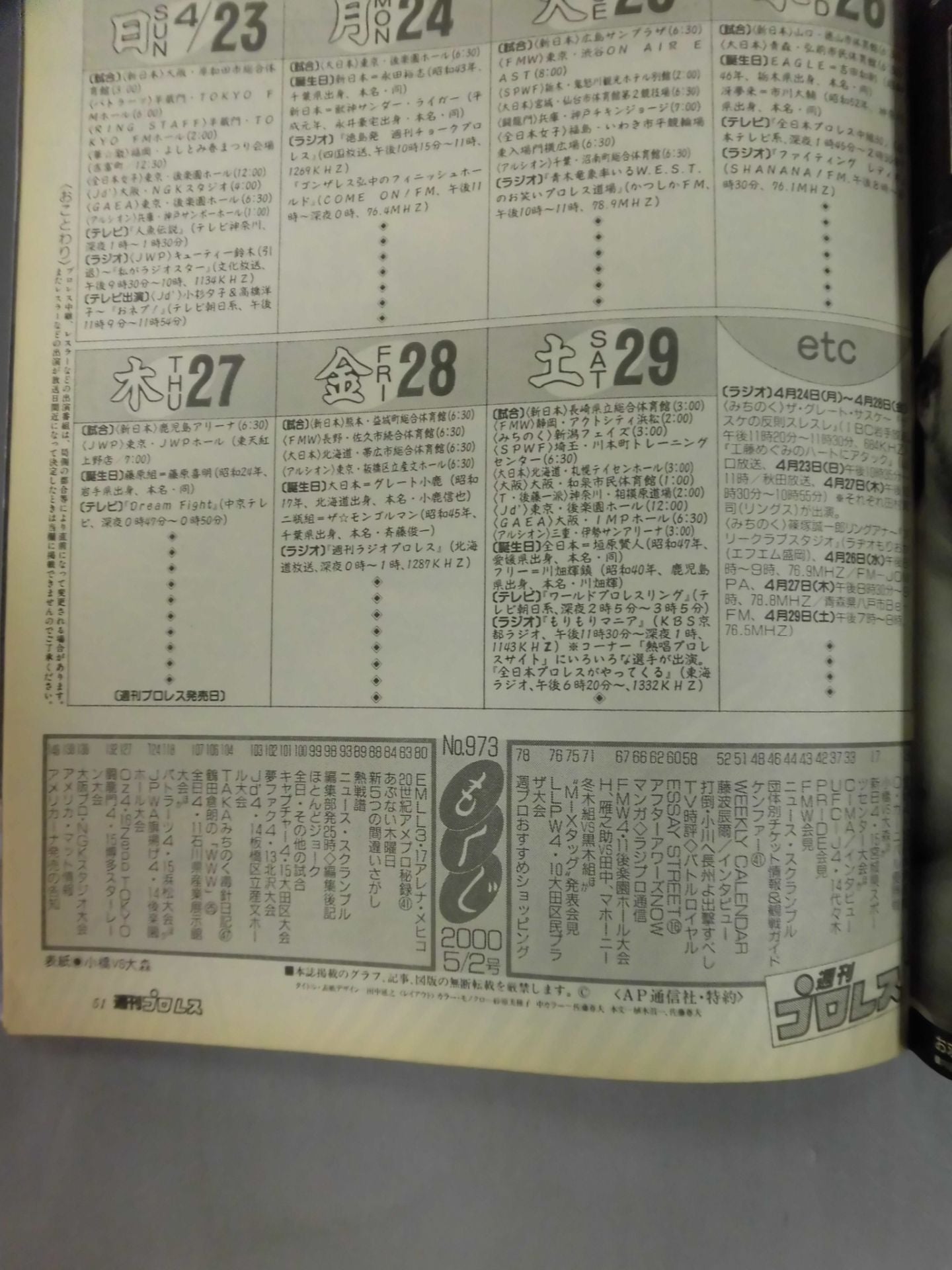 Weekly Pro Wrestling 973