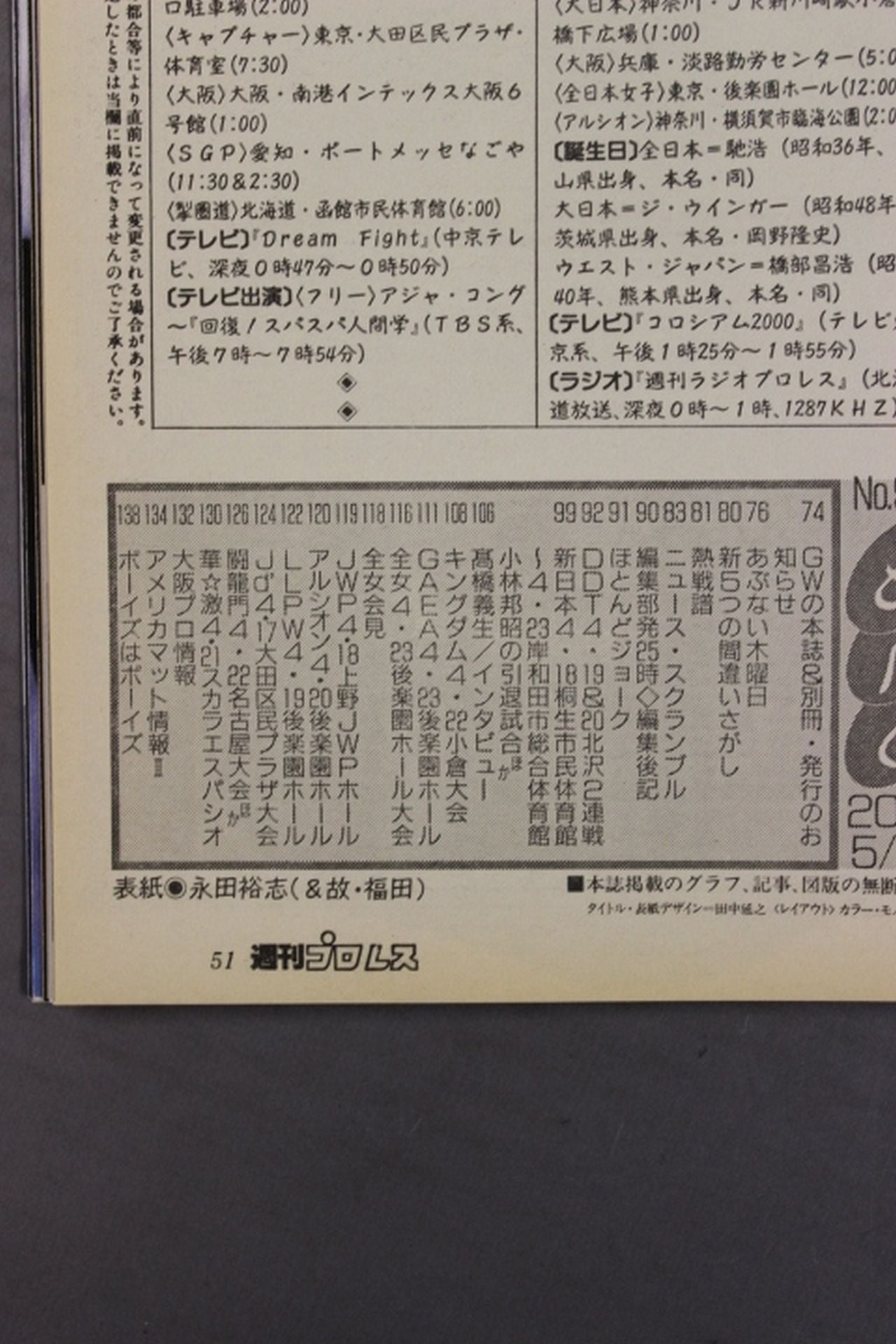 週刊プロレス974