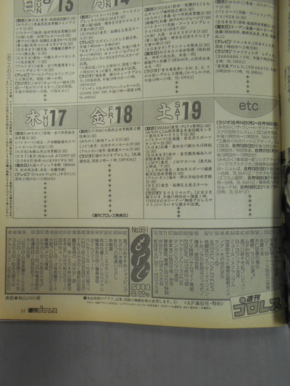 週刊プロレス991
