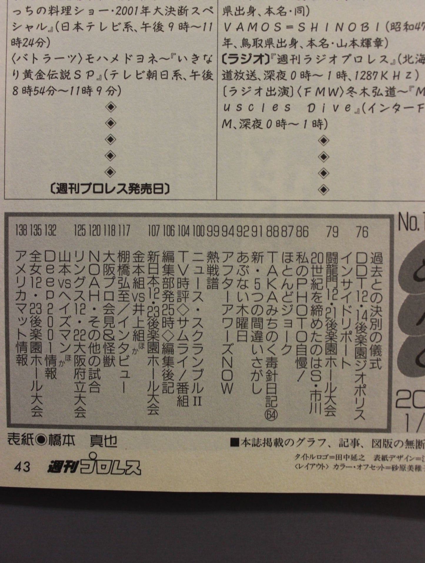 週刊プロレス1011