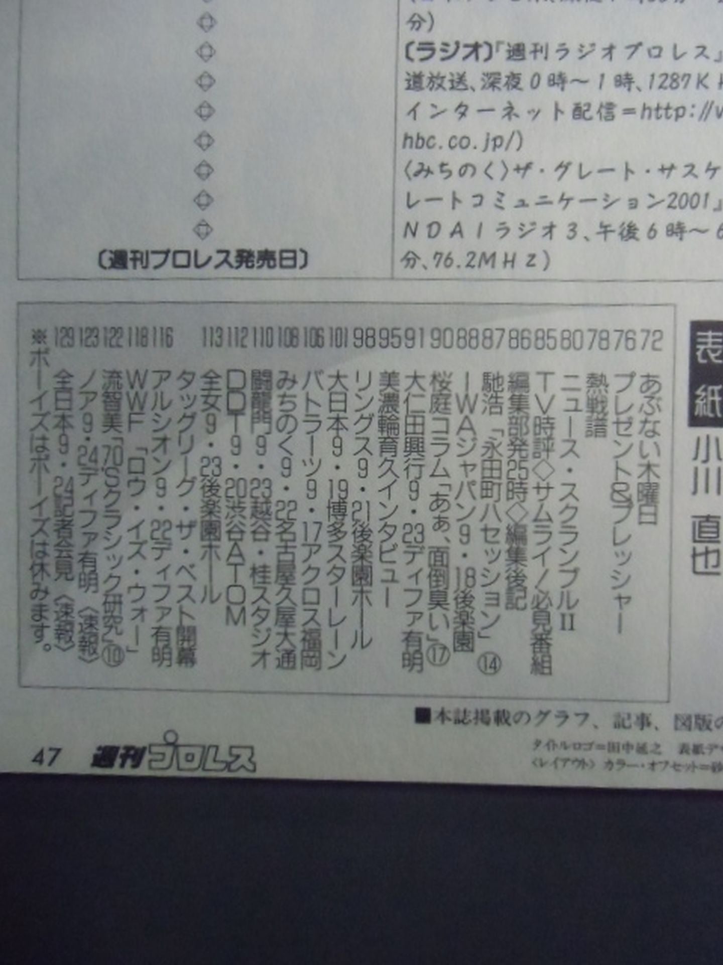 週刊プロレス1054