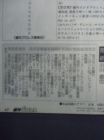 週刊プロレス1054